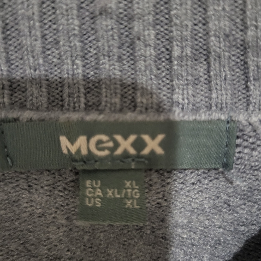Mexx Cropped Women's Knit Grey Sweater Cableknit Size M - Picture 9 of 10